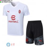 Formazione Set Completo Maglia AC Milan 2023/2024 Bianco Nero Rosso