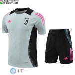 Formazione Set Completo Maglia Juventus 2024/2025 Grigio Nero