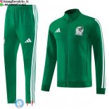 Giacca Set Completo Lunga Zip Messico 2026 Verde Giacca Set Completo Lunga Zip Messico 2026 Verde