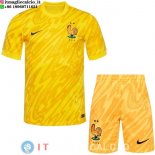 Maglia Bambino Francia Portiere 2024 Giallo