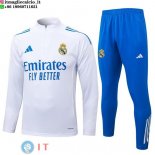 Felpa Da Allenamento Set Completo Real Madrid 25-26 Bianco Blu Felpa Da Allenamento Set Completo Real Madrid 25-26 Bianco Blu