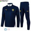 Giacca Full Zip e Pantaloni Allenamento Portogallo 2026 Blu Navy Bianco
