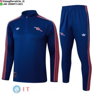 Felpa Da Allenamento Set Completo Arsenal 25-26 Blu Navy Rosso