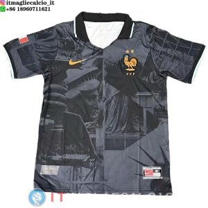 Thailandia Maglia Francia Pre partita 2026 Nero Grigio