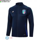 Giacca Lunga Zip Italia 2024 Blu I Navy