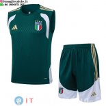 Senza Maniche Set Completo Maglia Italia 2026 Verde Bianco