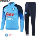 Felpa Da Allenamento Set Completo Napoli 23-24 Blu