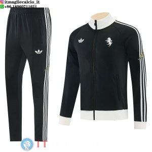 Giacca Set Completo Lunga Zip Juventus 26-27 Nero Giallo