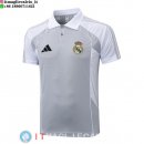 POLO Maglia Real Madrid 2025/2026 Grigio Bianco