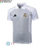 POLO Maglia Real Madrid 2025/2026 Grigio Bianco
