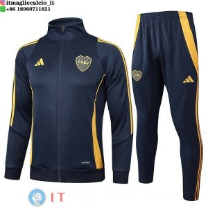Giacca Set Completo Lunga Zip Boca Juniors 24-25 Blu Navy