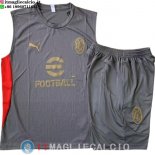 Senza Maniche Set Completo Maglia AC Milan 2025/2026 Grigio Rosso