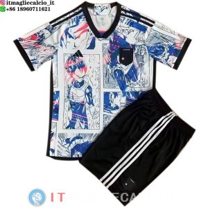 Maglia Set Completo Uomo Giappone Prima 2022/2023 Bianco Blu