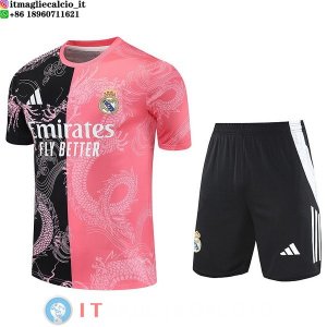 Formazione Maglia Set Completo Real Madrid 2025/2026 Nero Rosa