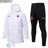 Giacca in Cotone Set Completo AC Milan 25-26 Bianco Nero
