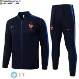 Giacca Full Zip e Pantaloni Allenamento Bambino Francia 2026 Blu II Navy