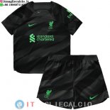 Maglia Bambino liverpool Portiere 2023/2024 Nero