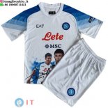 Maglia Set Completo Uomo Napoli Speciale 2022/2023 Bianco Blu