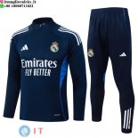 Felpa Da Allenamento Set Completo Real Madrid 25-26 Blu Navy Bianco Felpa Da Allenamento Set Completo Real Madrid 25-26 Blu Navy Bianco