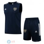 Senza Maniche Set Completo Maglia Boca Juniors 2021/2022 Blu Navy