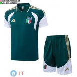 POLO Maglia Set Completo Italia 2026 Verde Bianco