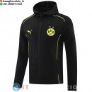 Giacca Felpa Cappuccio Borussia Dortmund 24-25 Nero