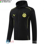 Giacca Felpa Cappuccio Borussia Dortmund 24-25 Nero Giacca Felpa Cappuccio Borussia Dortmund 24-25 Nero