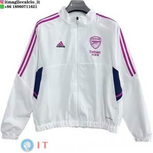 Giacca A Vento Arsenal 25-26 Bianco Rosa