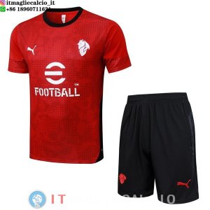 Formazione Set Completo Maglia AC Milan 2025/2026 Rosso I Nero