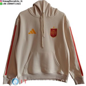 Felpa con Cappuccio Spagna 2026 Giallo Rosso