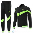 Giacca Set Completo Lunga Zip Nike 22-23 Nero Verde