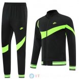 Giacca Set Completo Lunga Zip Nike 22-23 Nero Verde