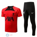 Formazione Maglia Set Completo Liverpool 2022/2023 Nero Rosso