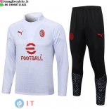 Felpa Da Allenamento Set Completo AC Milan 23-24 Bianco I Nero Rosso