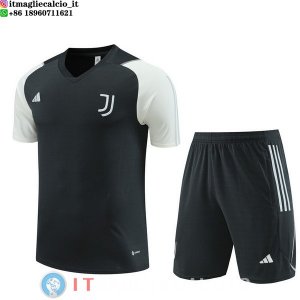 Formazione Set Completo Maglia Juventus 2023/2024 Grigio Verde