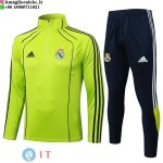 Felpa Da Allenamento Set Completo Real Madrid 25-26 Verde Nero Felpa Da Allenamento Set Completo Real Madrid 25-26 Verde Nero