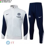 Giacca Set Completo Lunga Zip Inter Milan 25-26 Grigio Blu Giacca Set Completo Lunga Zip Inter Milan 25-26 Grigio Blu