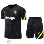 Formazione Maglia Set Completo Chelsea 2022/2023 Nero Giallo