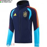Giacca Con Cappuccio Full Zip Spagna 2026 Blu