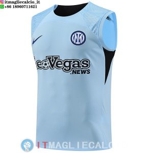 Senza Maniche Maglia Inter Milan 2023/2024 Blu