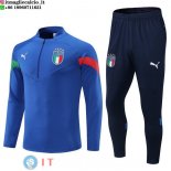 Felpa Da Allenamento Set Completo Italia 2023 2022-I-Blu