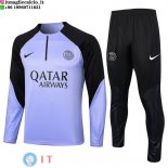 Felpa Da Allenamento Set Completo PSG 23-24 Purpureo Nero