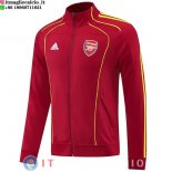 Giacca Lunga Zip Arsenal 25-26 Rosso Giallo Giacca Lunga Zip Arsenal 25-26 Rosso Giallo