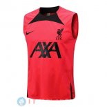 Senza Maniche Maglia Liverpool 2022/2023 Rosso Nero