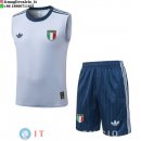 Senza Maniche Set Completo Maglia Italia 2026 Blu Luce