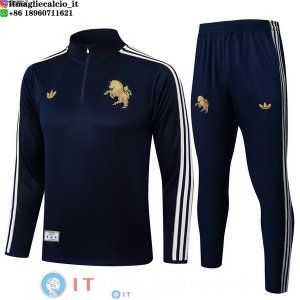 Felpa Da Allenamento Bambino Set Completo Juventus 25-26 Blu Navy
