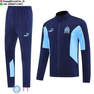 Giacca Set Completo Lunga Zip Marseille 25-26 Blu
