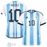 Messi Maglia Argentina Prima Coppa Del Mondo 2022