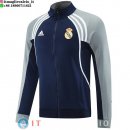 Giacca Lunga Zip Real Madrid 2025/2026 Blu Navy Grigio
