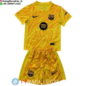 Maglia Bambino Barcellona Portiere 2024/2025 Giallo